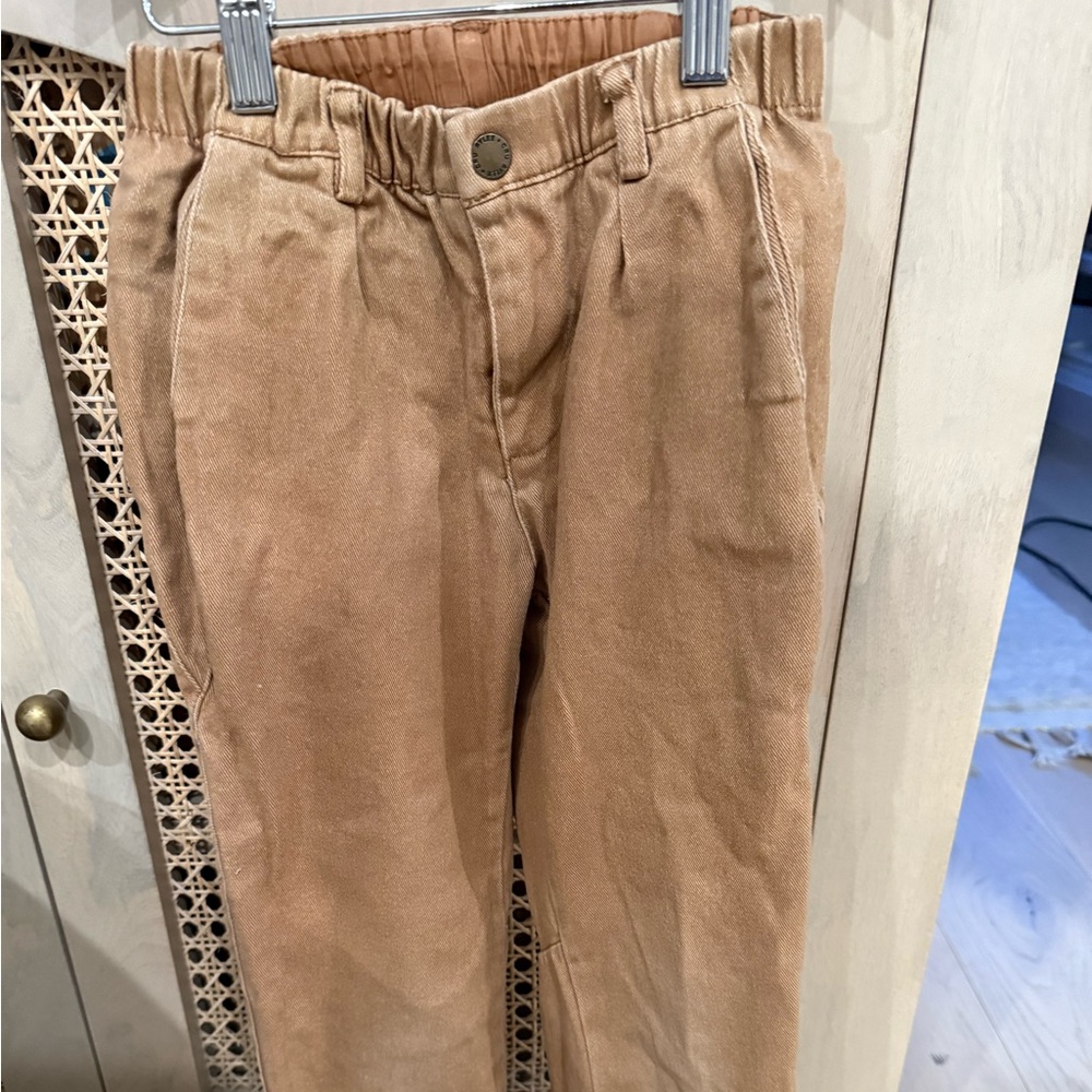 Rylee & Cru Zander girl pants in light brown size 6-7